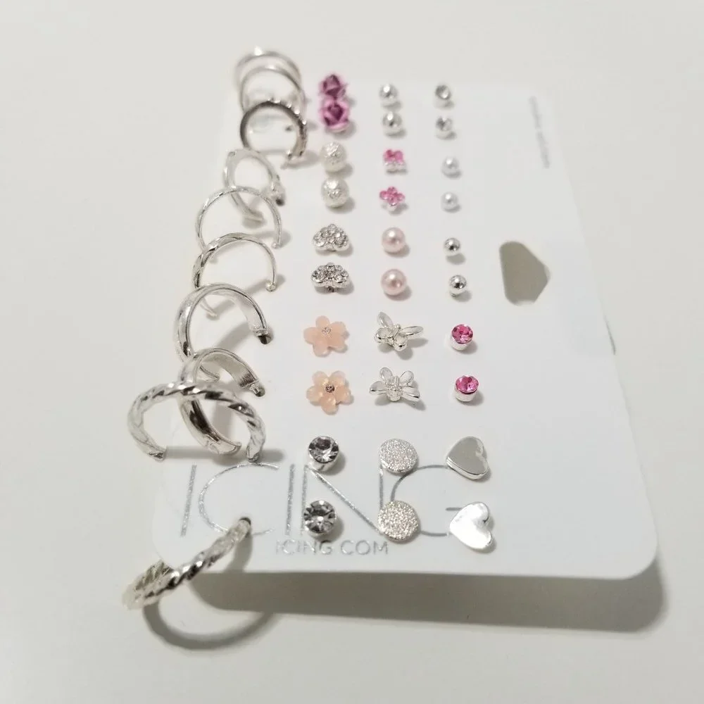 NWT ICING 20 PACK‎ ASSORTED EARINGS